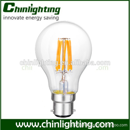 7 Watt 700lm epistar chip warm white A19 led filament bulb, 60 watt incandescent bulbs replacement